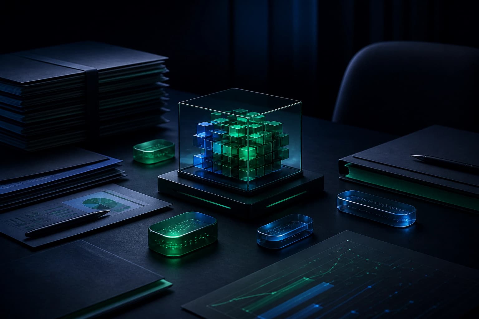 Files, data and software arriving on a table to be discussed.